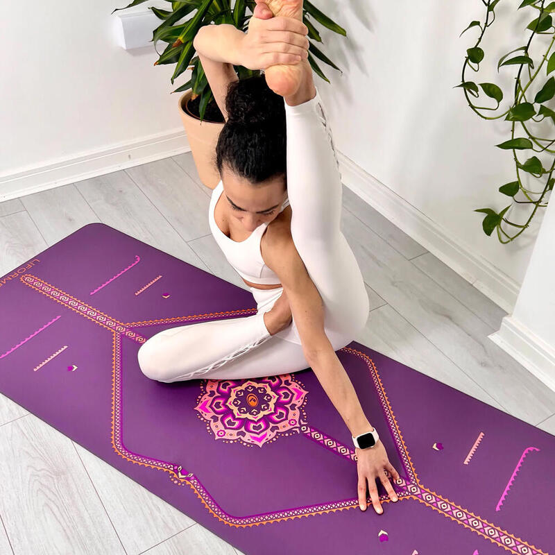 Liforme Blossoming Lotus Yoga Mat Mor