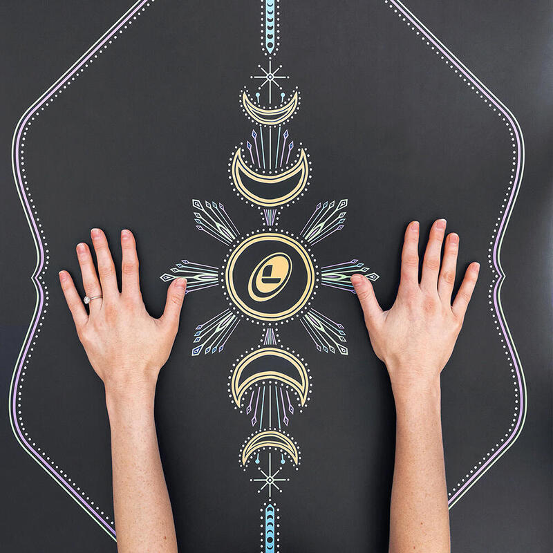 Liforme Cosmic Moon Yoga Mat Siyah
