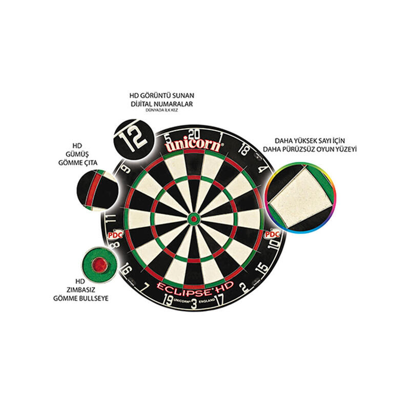 Unicorn 79438 Eclipse HD Eğitim Dart Tahtası