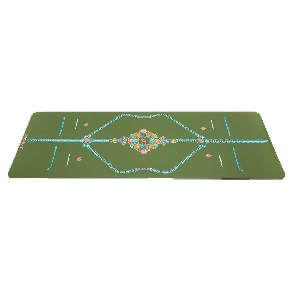 LIFORME Liforme Mindful Garden Travel Yoga Mat Yeşil