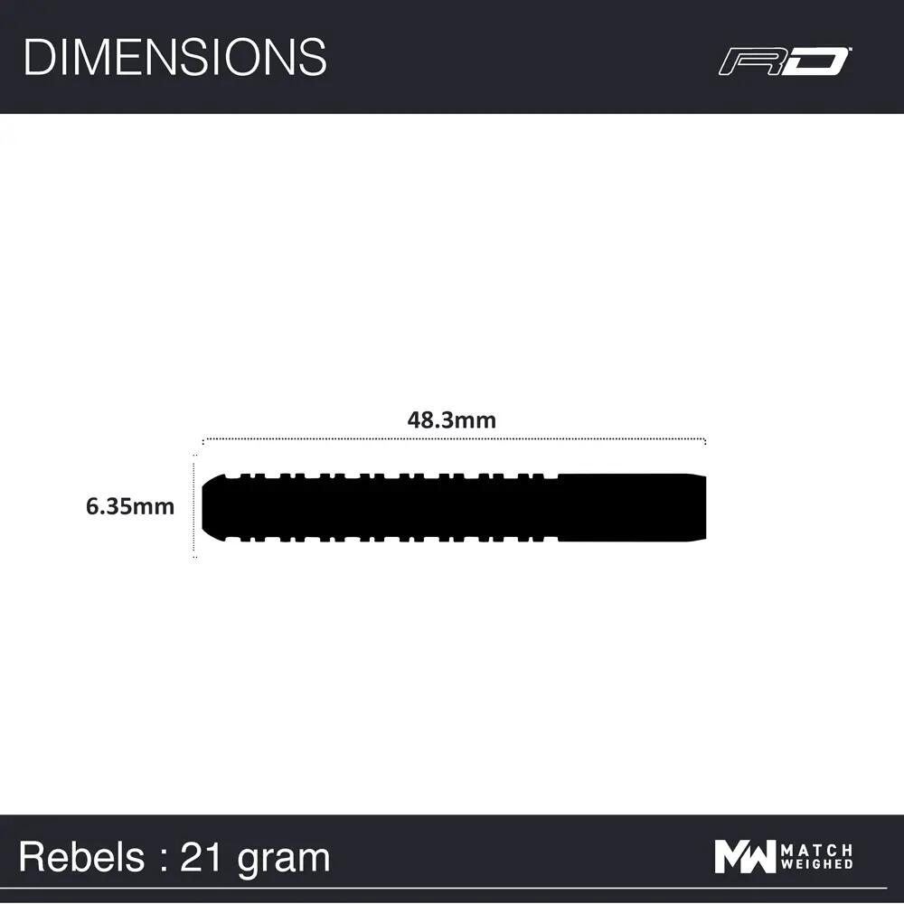 Red Dragon Rebel 21 G Dart Oku Seti 7/7