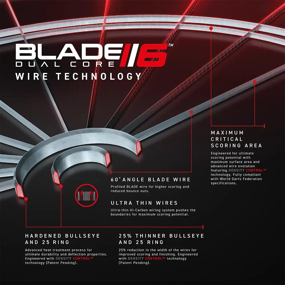 Winmau Blade 6 Dual Core Dart Hedef Tahtası 4/7