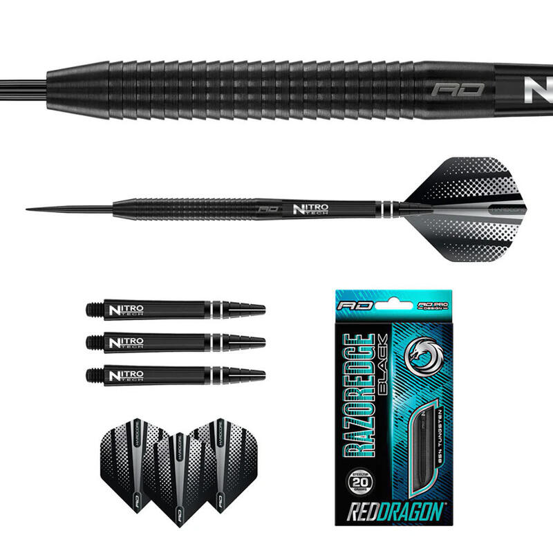 Red Dragon Razor Edge Black 23 G Dart Oku Seti