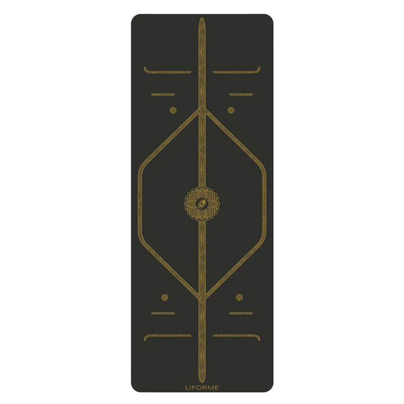 Liforme Black & Gold Travel Yoga Mat