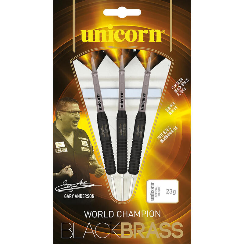 Unicorn 27665 Gary Anderson Black Brass 24 G Dart Oku Seti