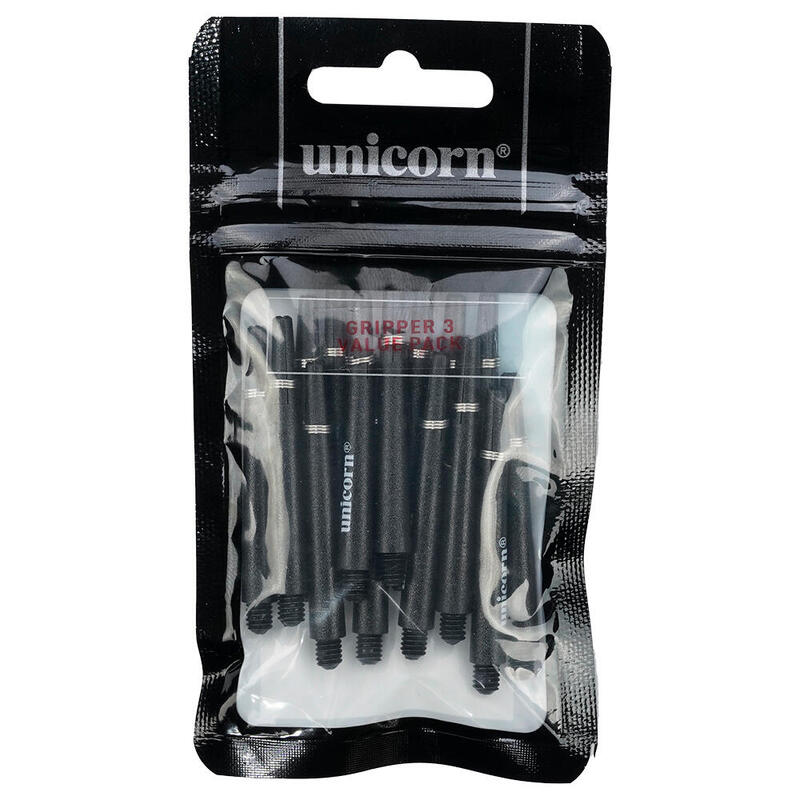 Unicorn 78617 GripperIII 15 li Dart Şaft Seti Siyah Orta