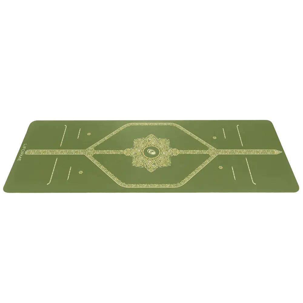 Liforme Paisley Passion Yoga Mat Yeşil 1/7