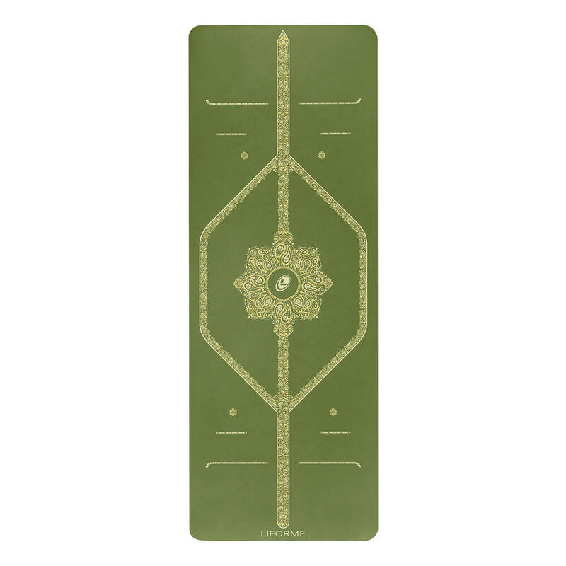 Liforme Paisley Passion Yoga Mat Yeşil