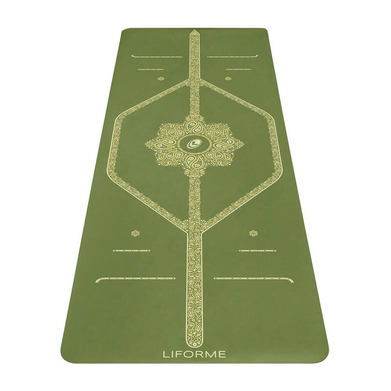Liforme Paisley Passion Yoga Mat Yeşil