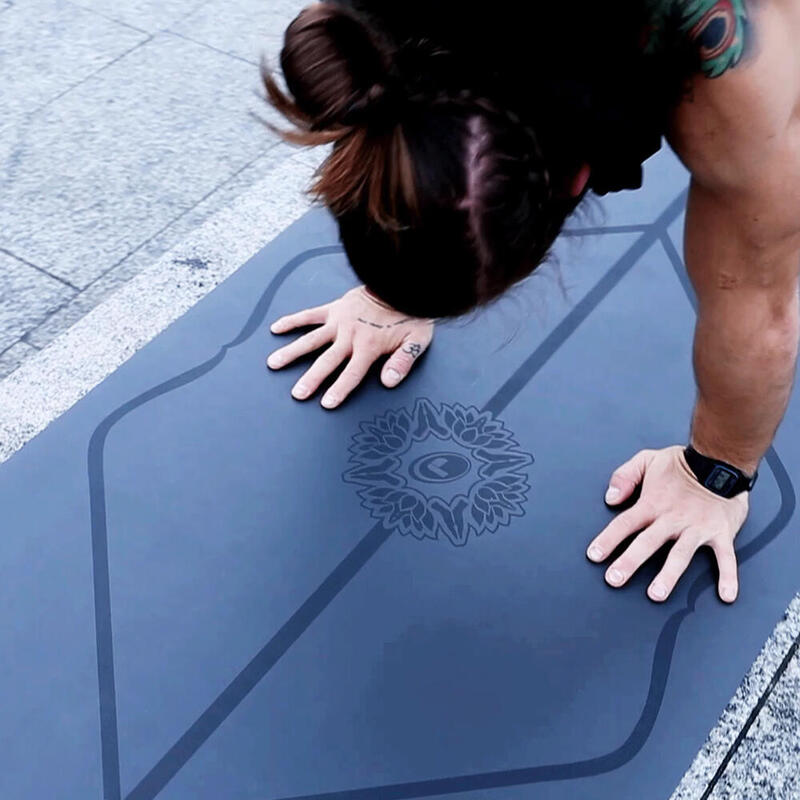 Liforme Expressions Grey Gratitude Yoga Mat