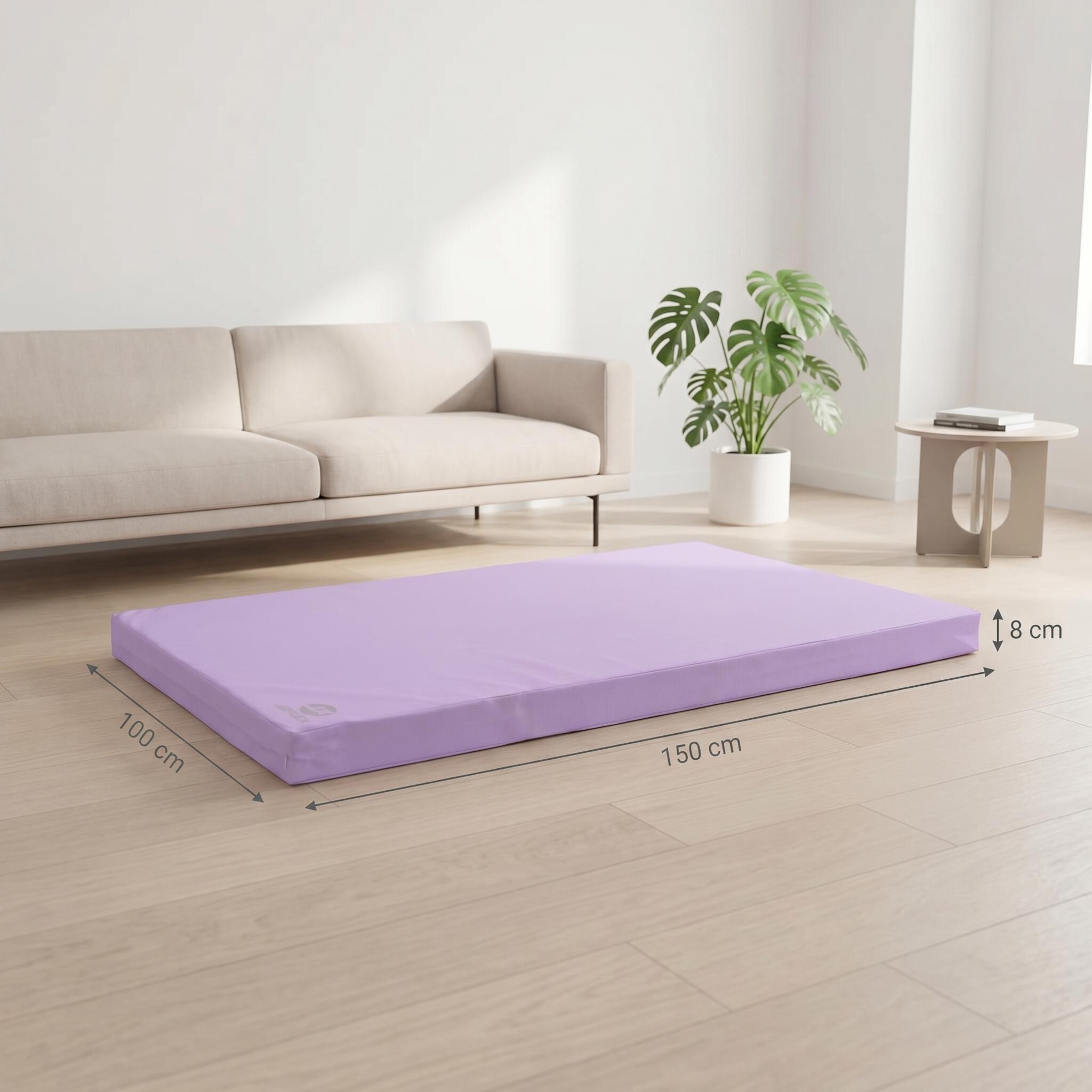 Tappetino sportivo 150 x 100 x 8 cm Fitness viola Weichbodenmatte Jeflex 6/7