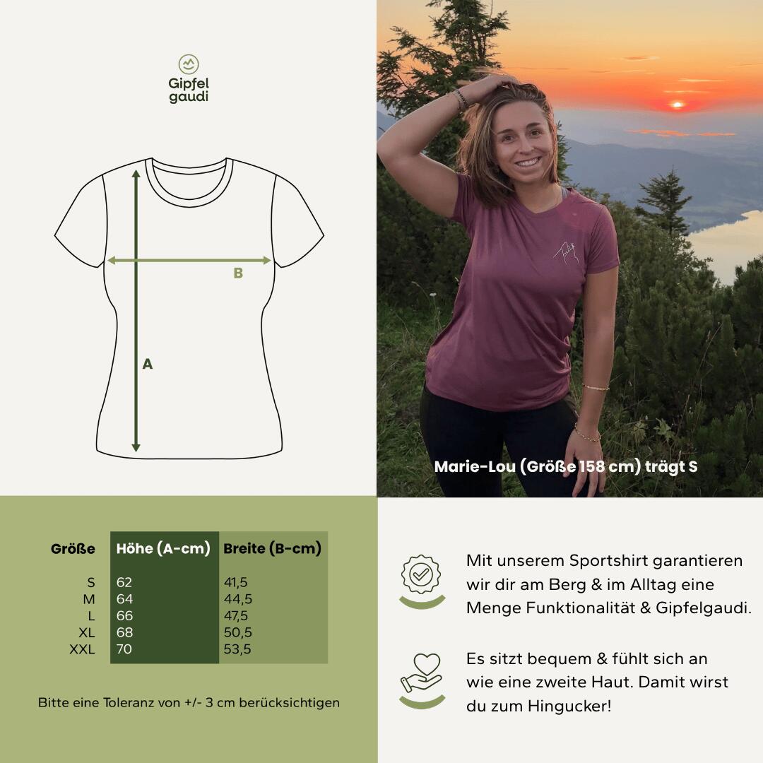 Sportshirt Damen „Bergsehnsucht“ Lavendel 5/5