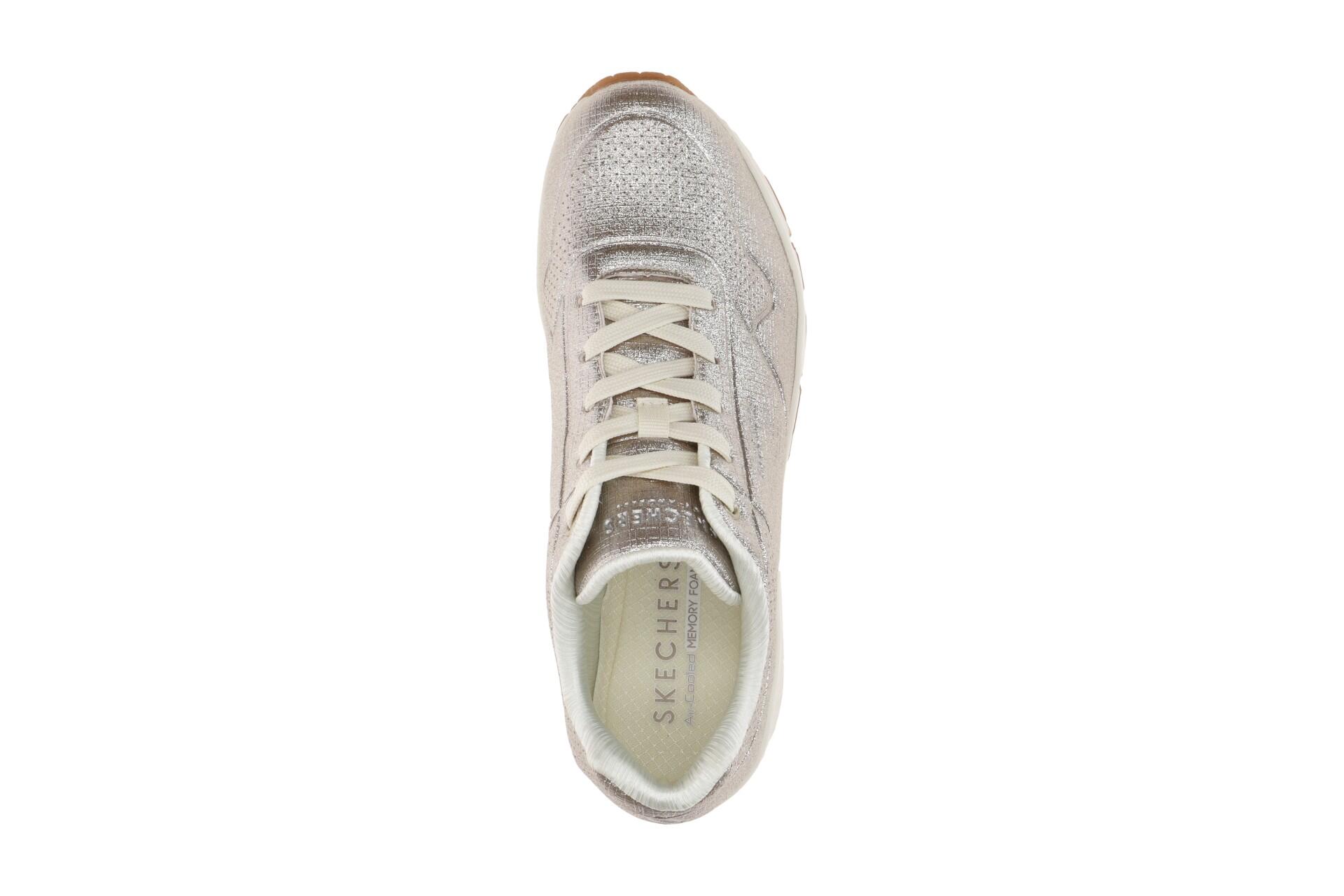 Skechers Uno Sneakers beige Glitzer metallic 177859 6/7
