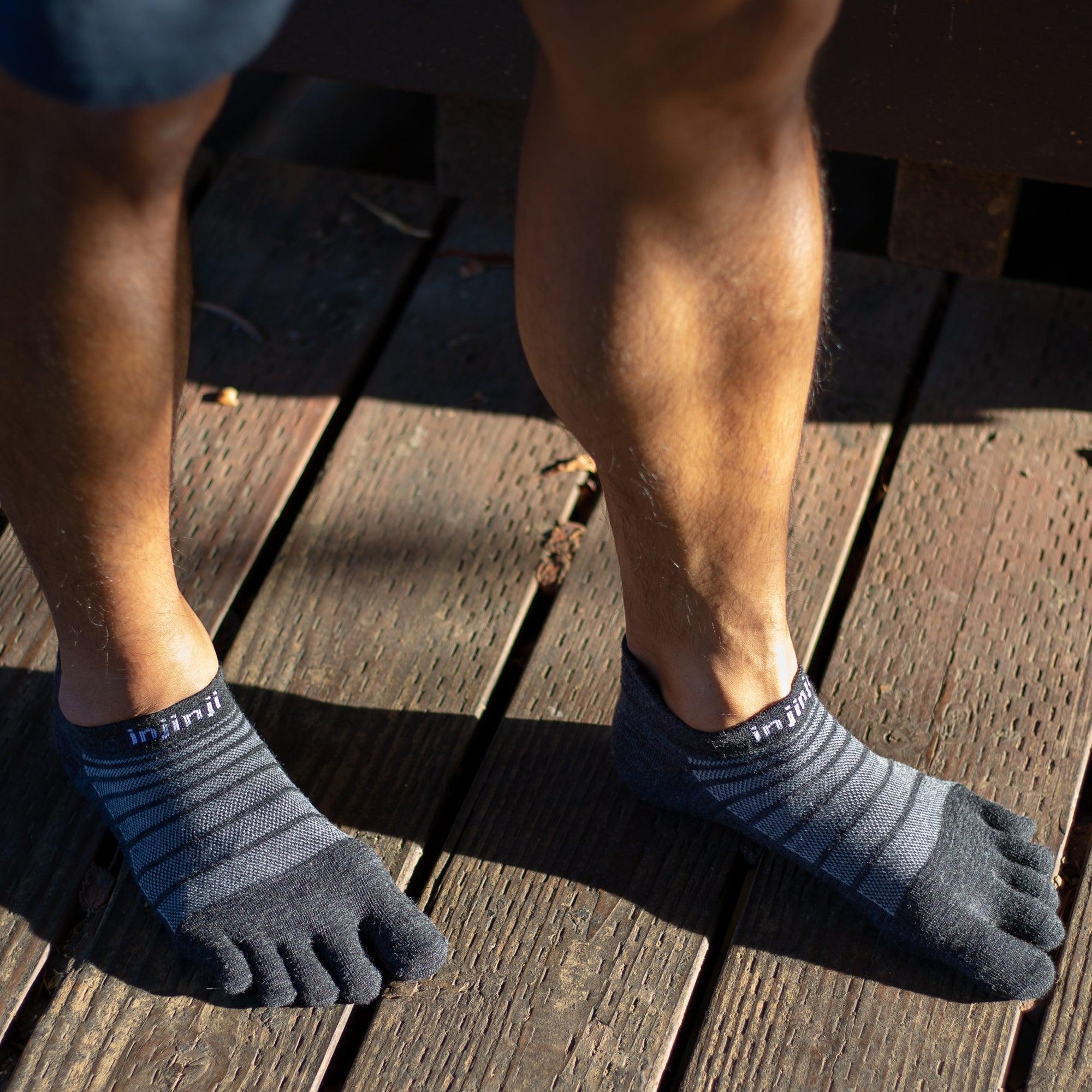 Chaussettes Injinji Lightweight No-Show Wool 4/5