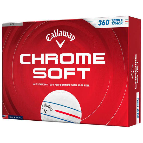 Bola de Golf Callaway Chrome Soft Triple Track 360 12 Pack