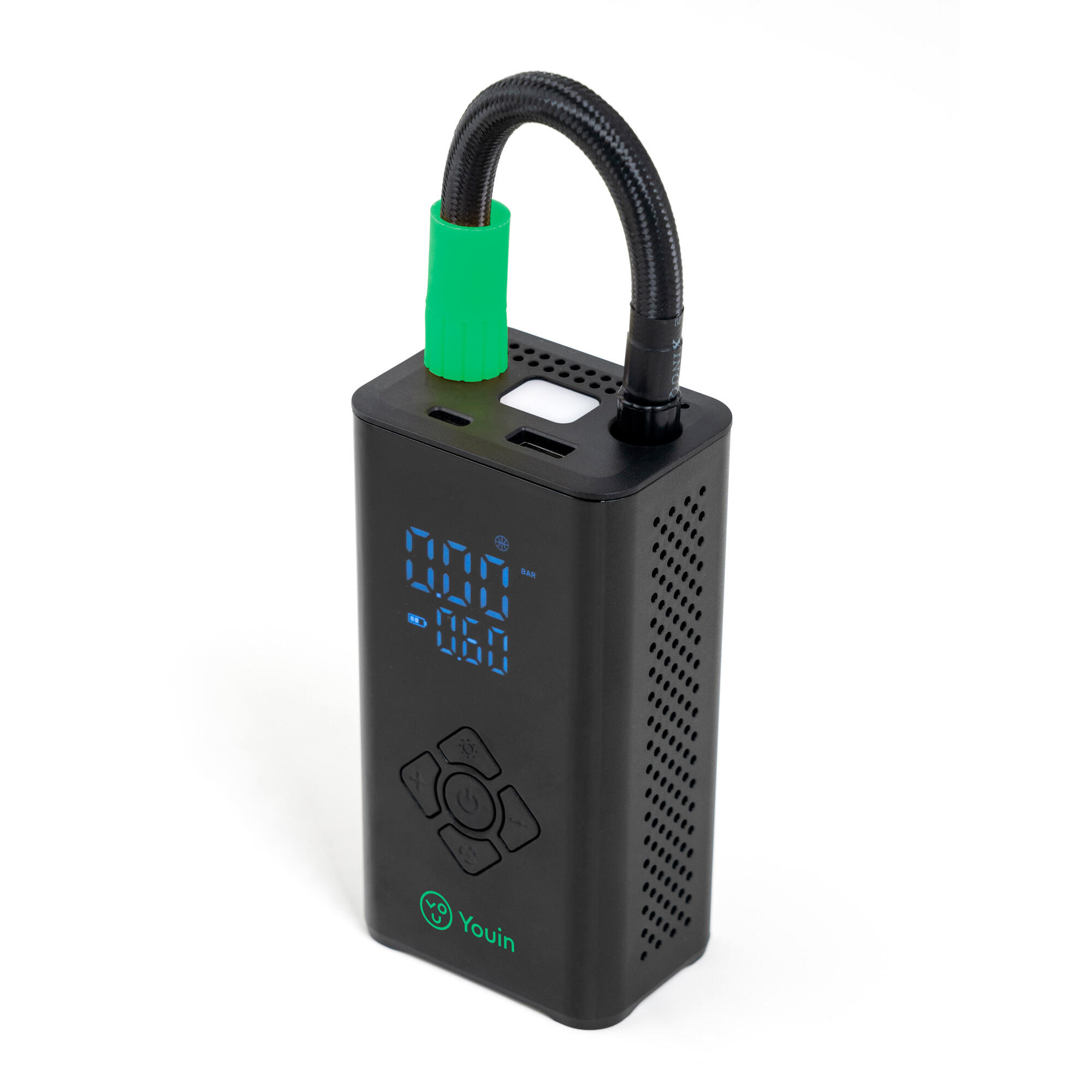 Compressor/Inflador de Ar Elétrico Portátil Youin MA1022 2000mAh USB C 3/6