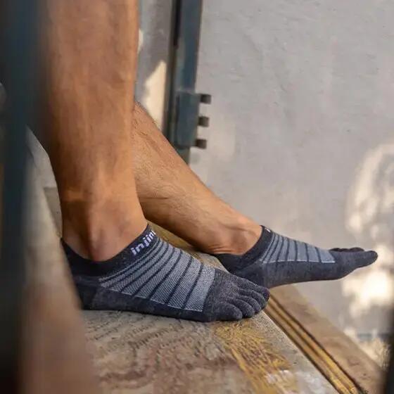 Chaussettes Injinji Lightweight No-Show Wool 3/5