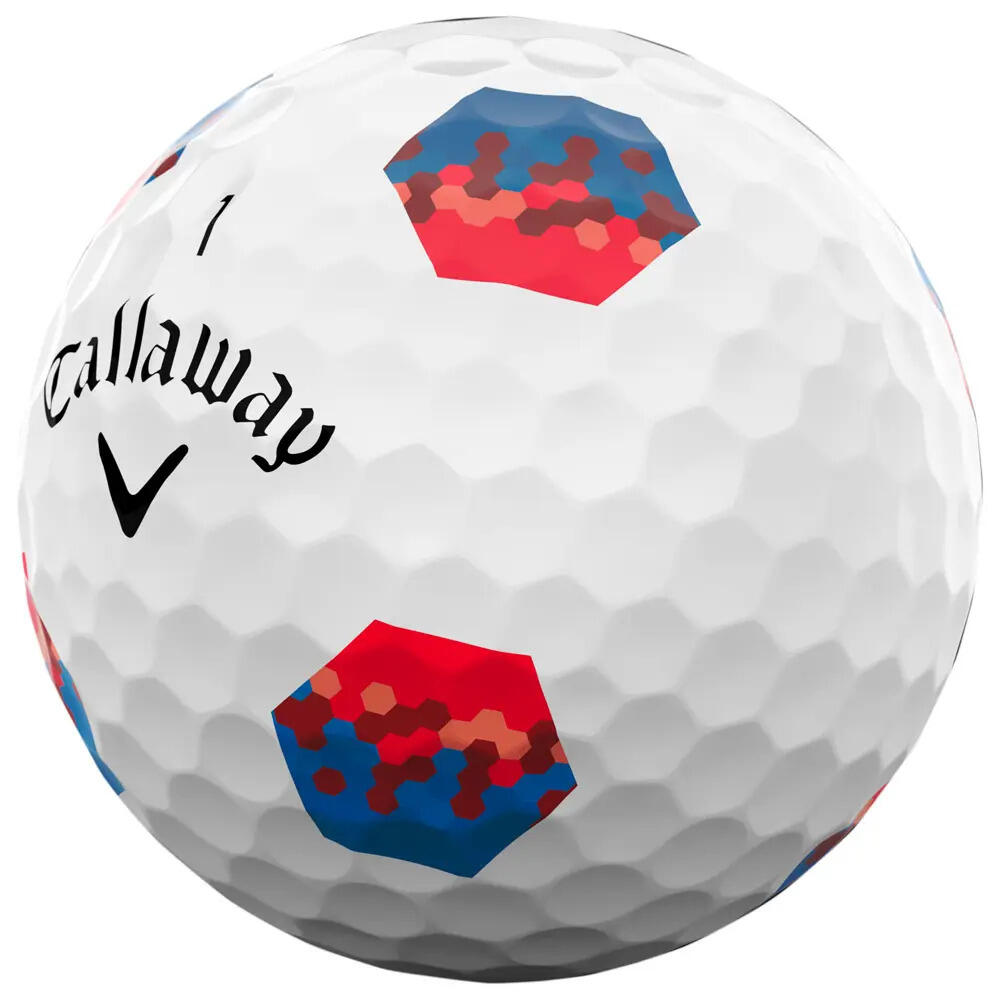 Boite de 12 Balles de Golf Callaway Chrome Soft TruTrack 3/4