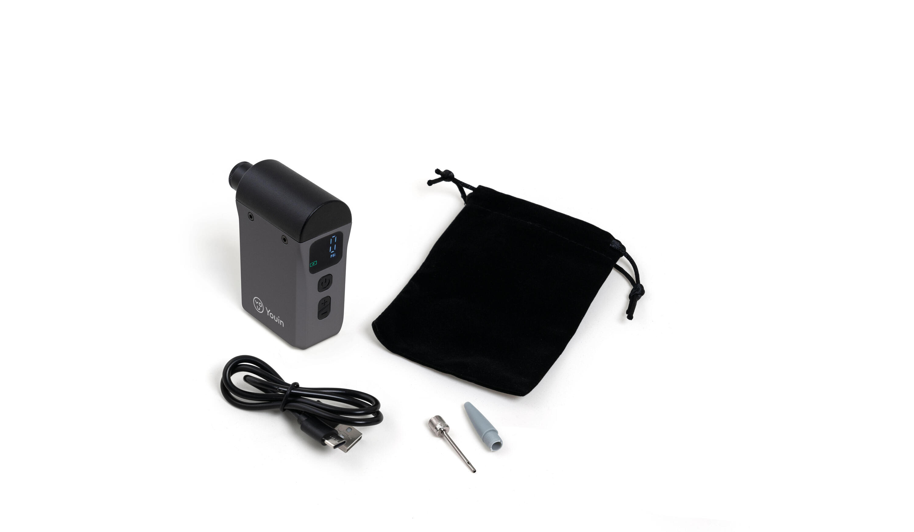 Compresseur/gonfleur d'air électrique USB C ultra-compact Youin MA1023 500 mAh 4/7