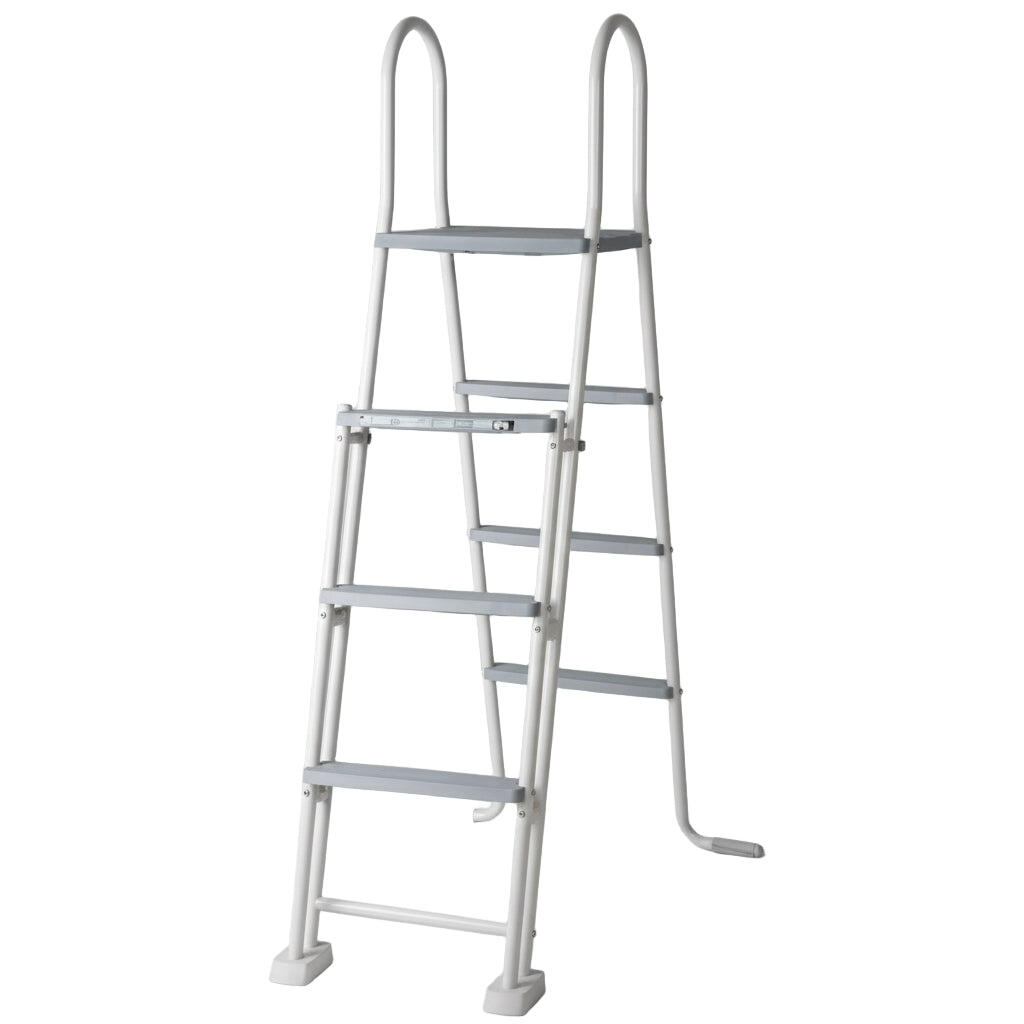 Erhöhtes Rundes Schwimmbecken Gre Anthrazit 132 cm Langlebig 460x132 6/7