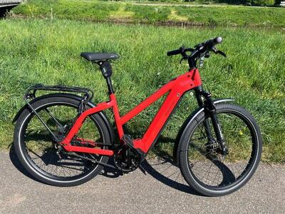 Riese & müller charger 3 mixte gt vario 400 wh, rood