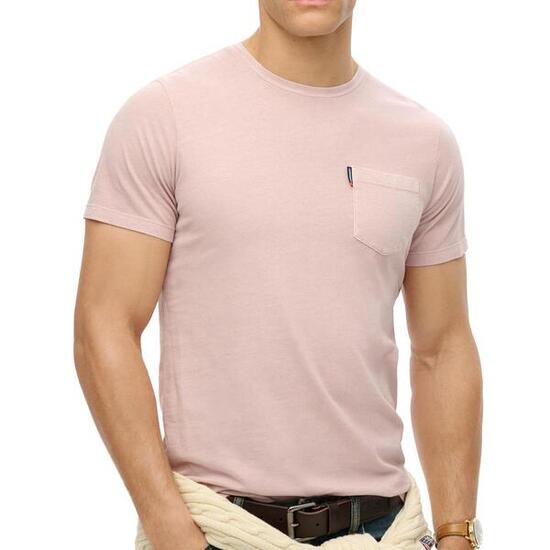 T-Shirt Rose Homme Superdry Classic Essential