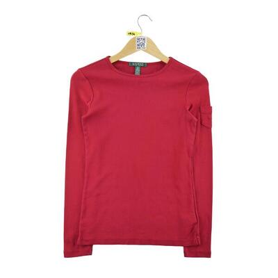 Tweedehands - t-shirt dames lange mouwen rood - goede staat