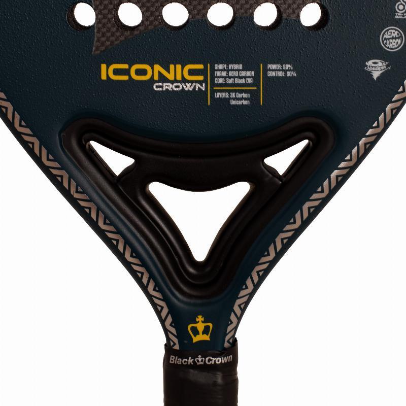Black Crown Crown padel ütő 38 mm, Carbon, Senior