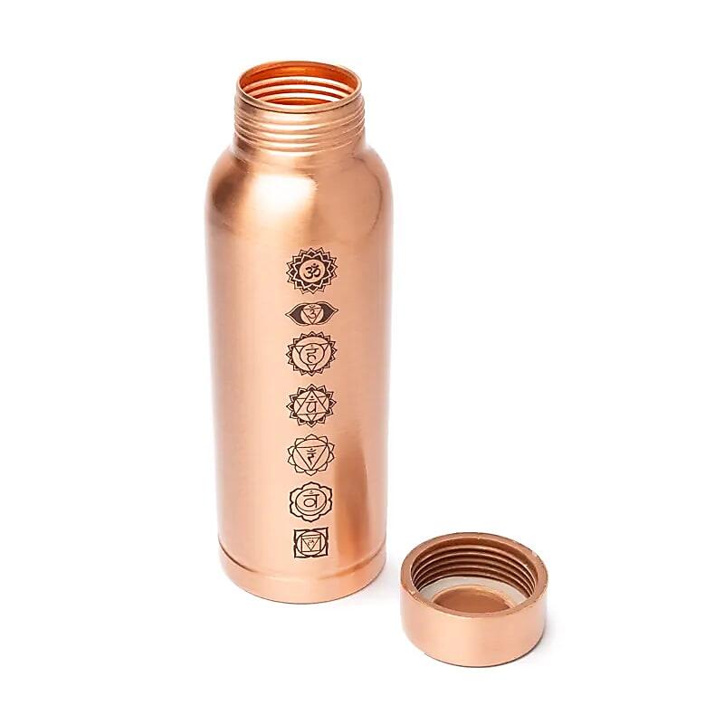 Miedziana butelka do wody Yogi & Yogini 7 Czakr 500 ml 2/3