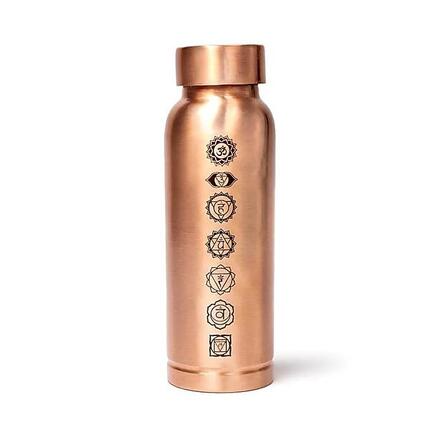 Miedziana butelka do wody Yogi & Yogini 7 Czakr 500 ml