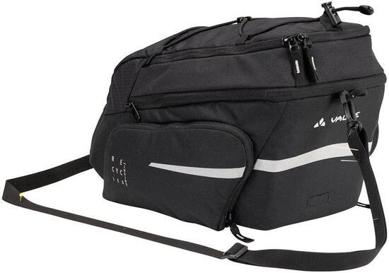Vaude Silkroad Plus - Sacoche de porte-bagages double, noire, taille unique