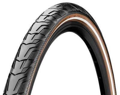 Continental band ride city 28x1,60" 42-622 zwart/bruin reflecterend e-25 draad
