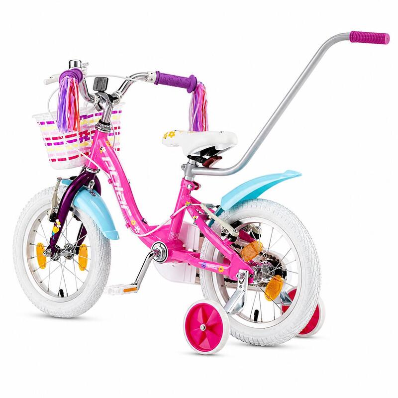 Bicicleta Copii Polar 2024 Summer - 14 Inch, Roz-Albastru