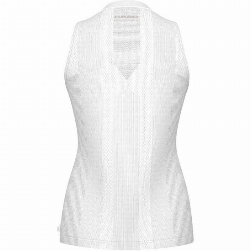 Débardeur Performance Femme Blanc 2/5