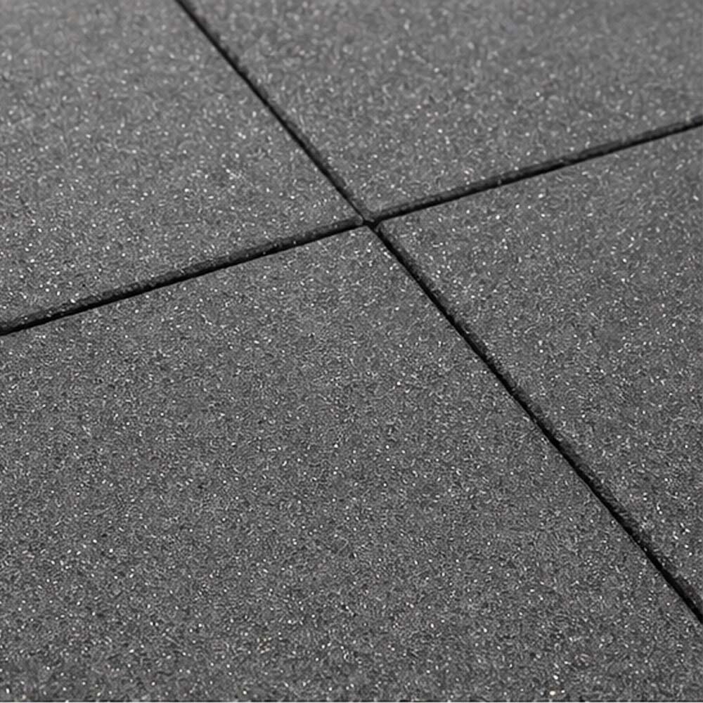 PAVIMENTO DE GIMNASIO CRUZADO SBR (NEGRO) 25MM 2/5