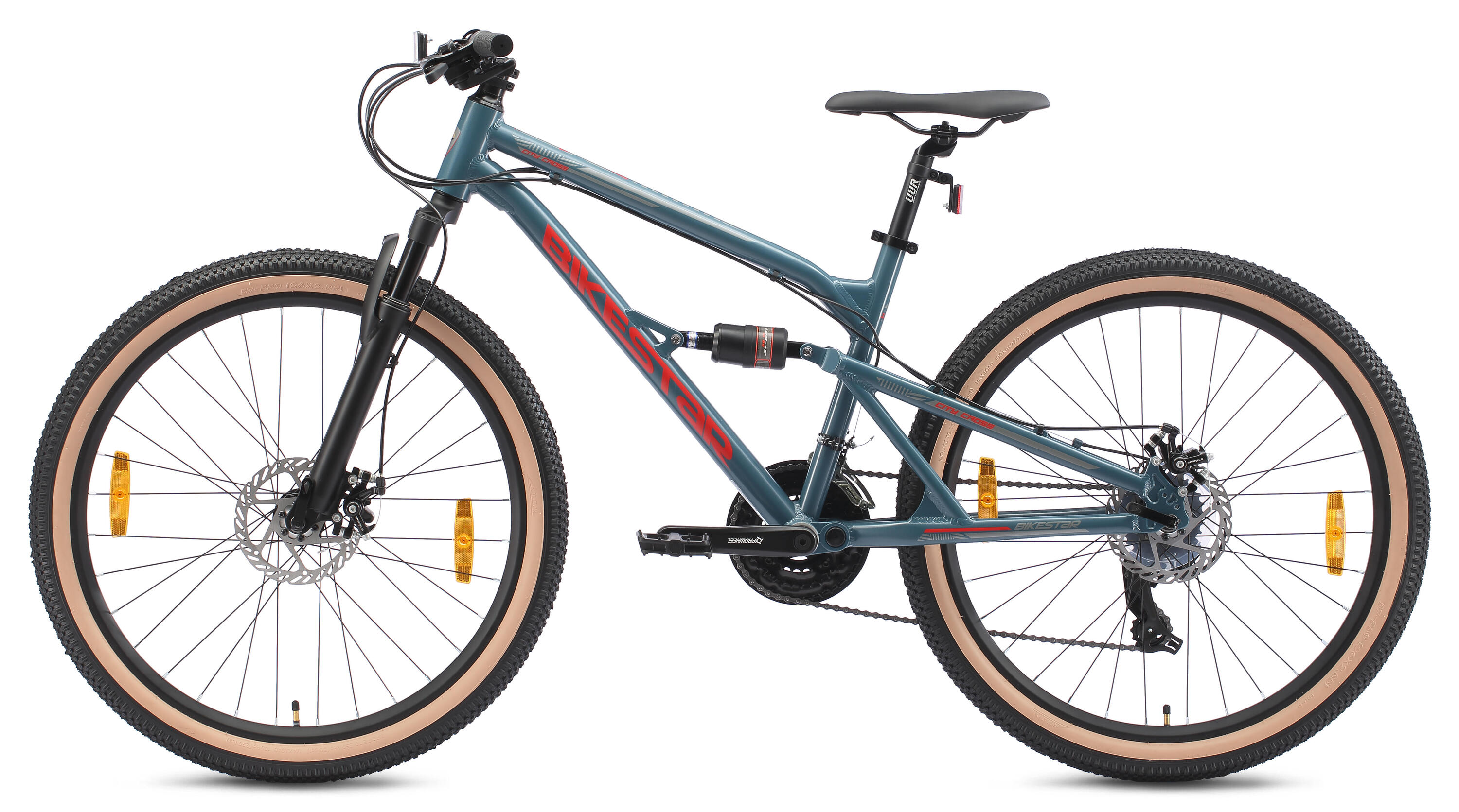 MTB 26" alluminio, full suspension, 21 velocità, freno a disco 3/7