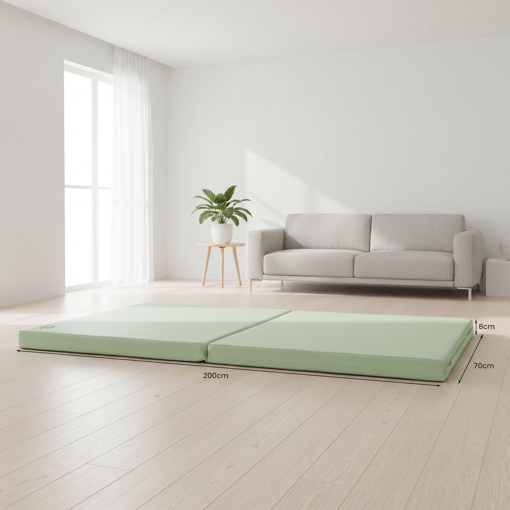 Colchoneta de gimnasia plegable 200 x 70 x 8 cm – colchoneta de fitness / superf 6/7
