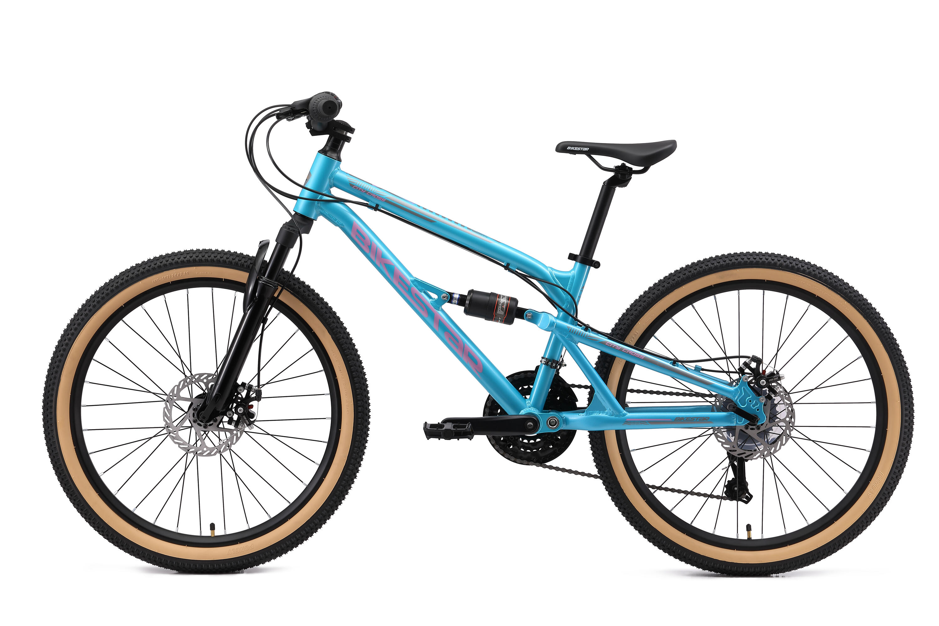 MTB 24" aluminio, bicicleta infantil 9 años, 21 marchas, frenos de disco 3/7