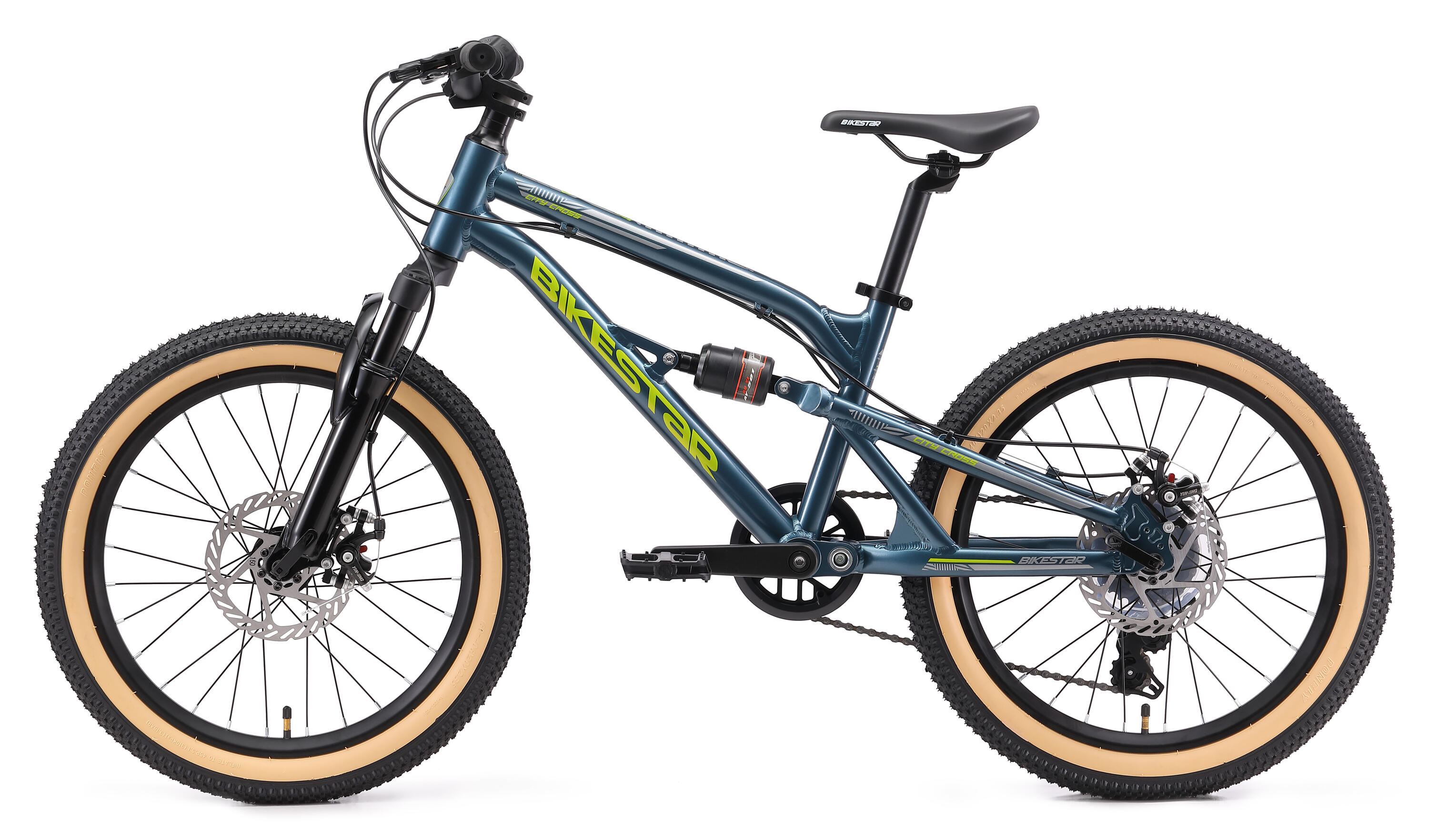 VTT 20" aluminium, vélo enfant 6 ans, semi-rigide, 21 vitesses, frein à disque 3/7