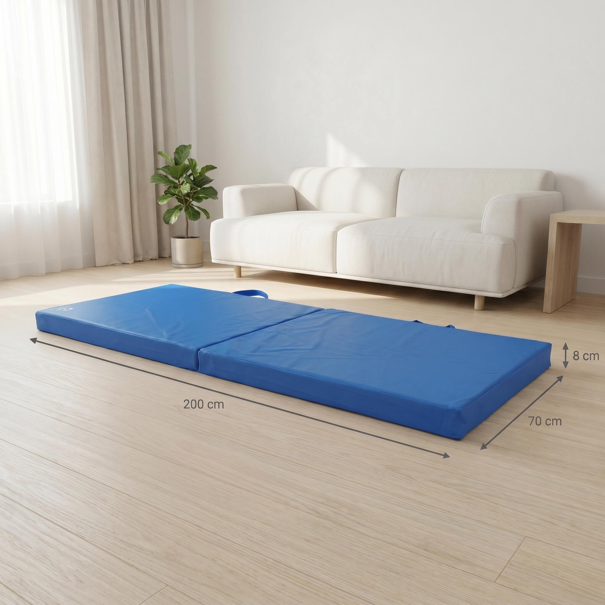 Colchoneta de gimnasia plegable 200 x 70 x 8 cm – colchoneta de fitness / superf 6/7