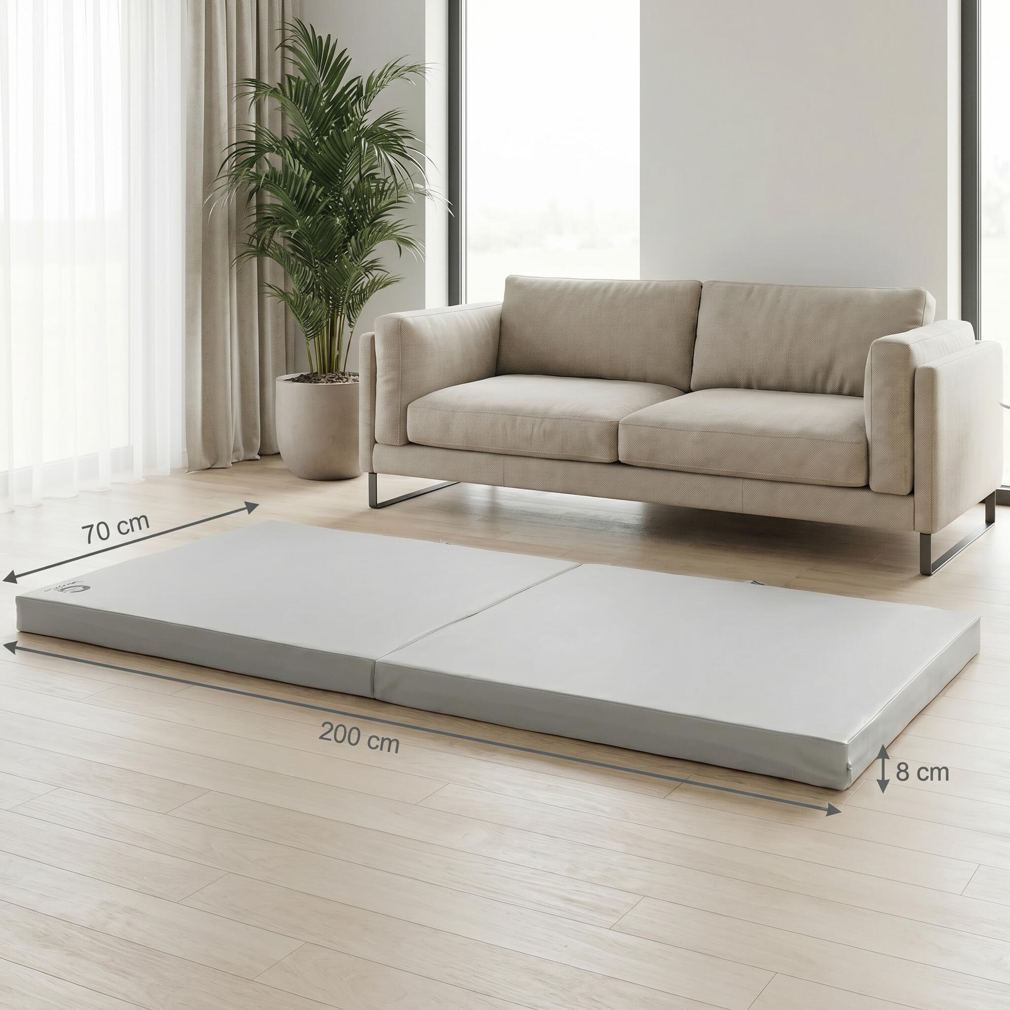 Colchonete de ginástica dobrável 200 x 70 x 8 cm – tapete de fitness / colchonet 6/7
