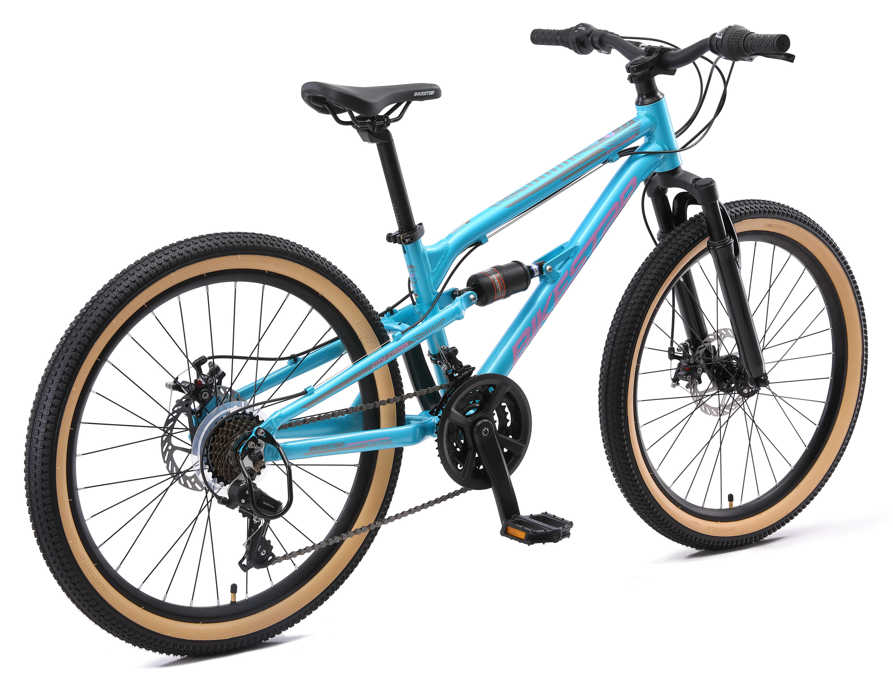 MTB 24" aluminio, bicicleta infantil 9 años, 21 marchas, frenos de disco 4/7