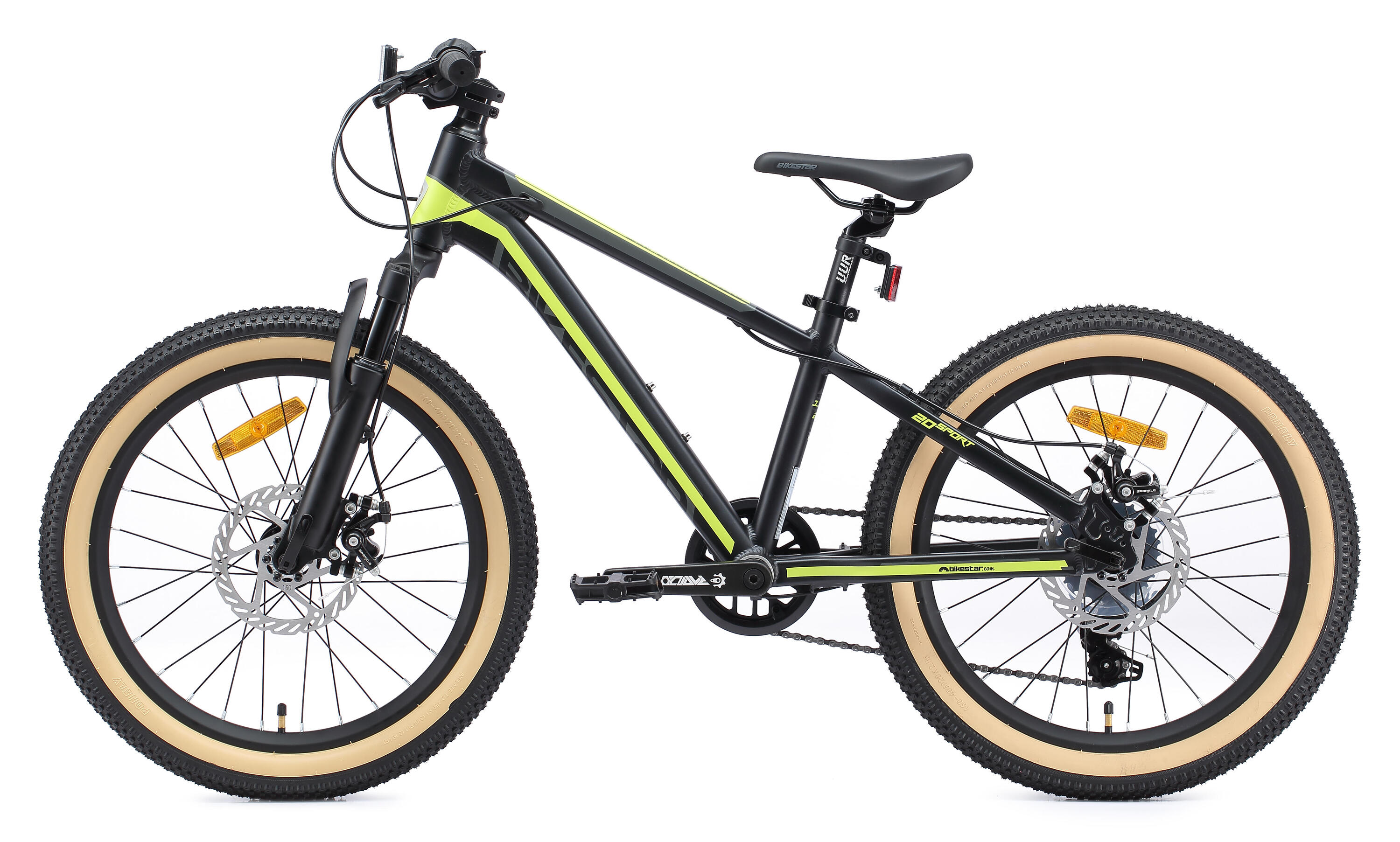 MTB 20" aluminium, Kinderrad 6 Jahre, hardtail, 21 Gang, Scheibenbremse 3/7