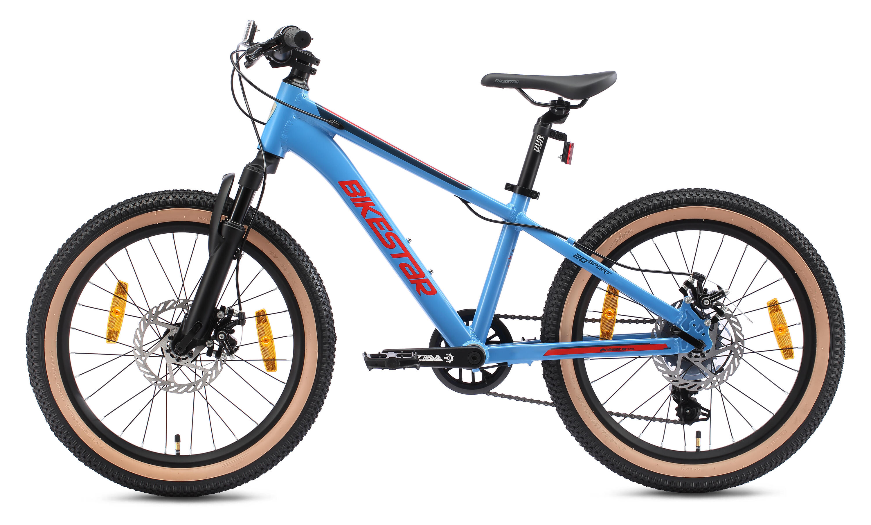 MTB 20" aluminium, Kinderrad 6 Jahre, hardtail, 21 Gang, Scheibenbremse 3/7