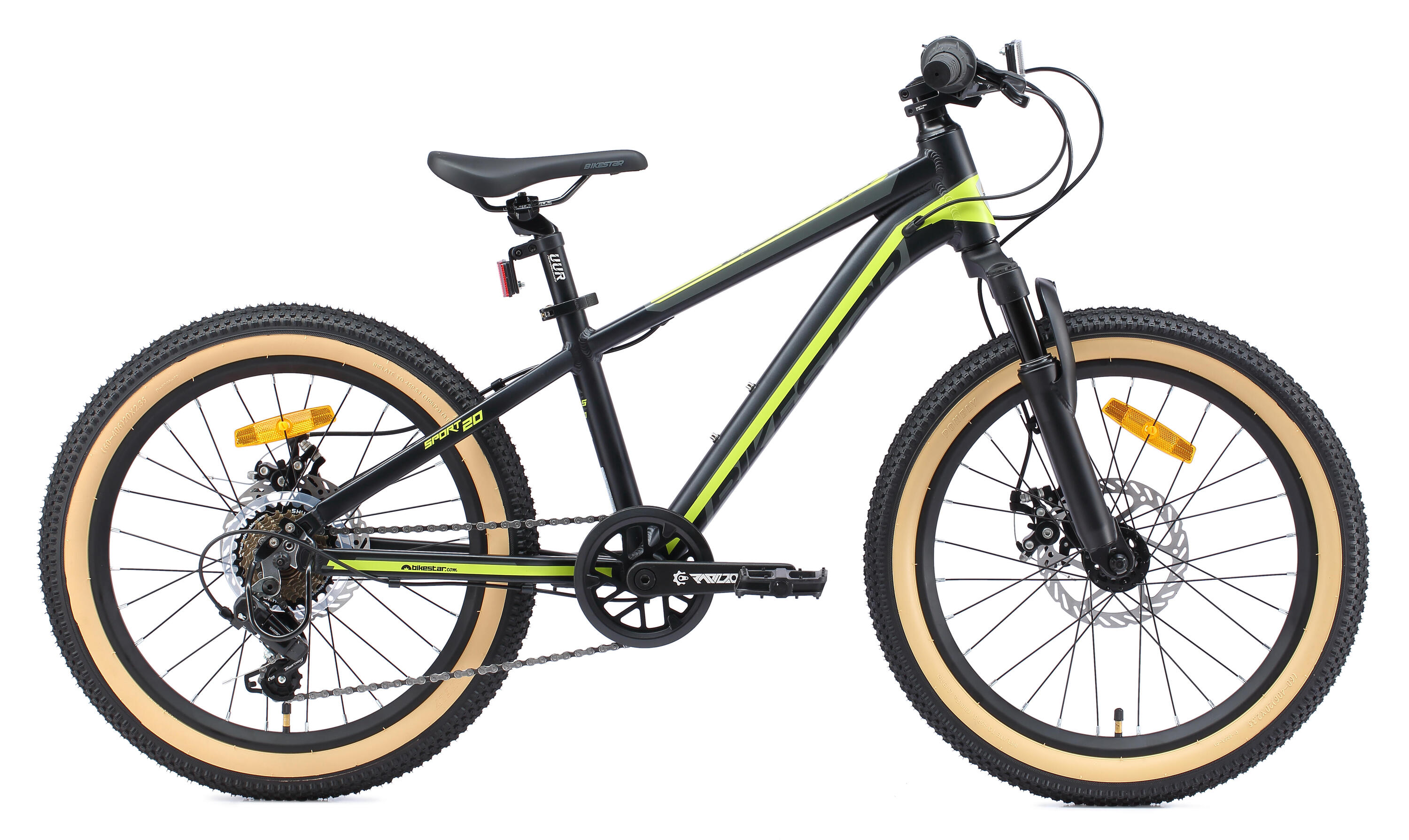 MTB 20" aluminium, Kinderrad 6 Jahre, hardtail, 21 Gang, Scheibenbremse 2/7