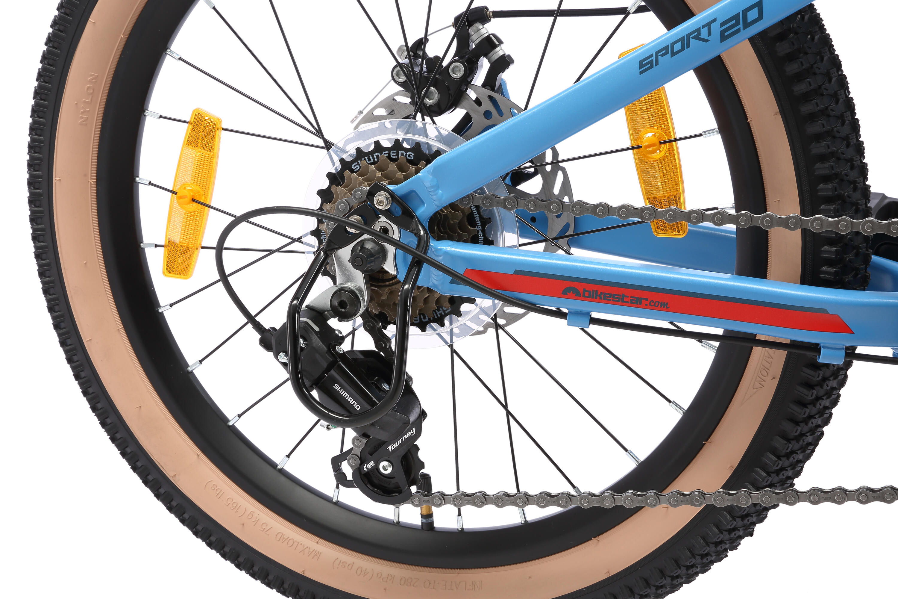 MTB 20" aluminium, Kinderrad 6 Jahre, hardtail, 21 Gang, Scheibenbremse 5/7