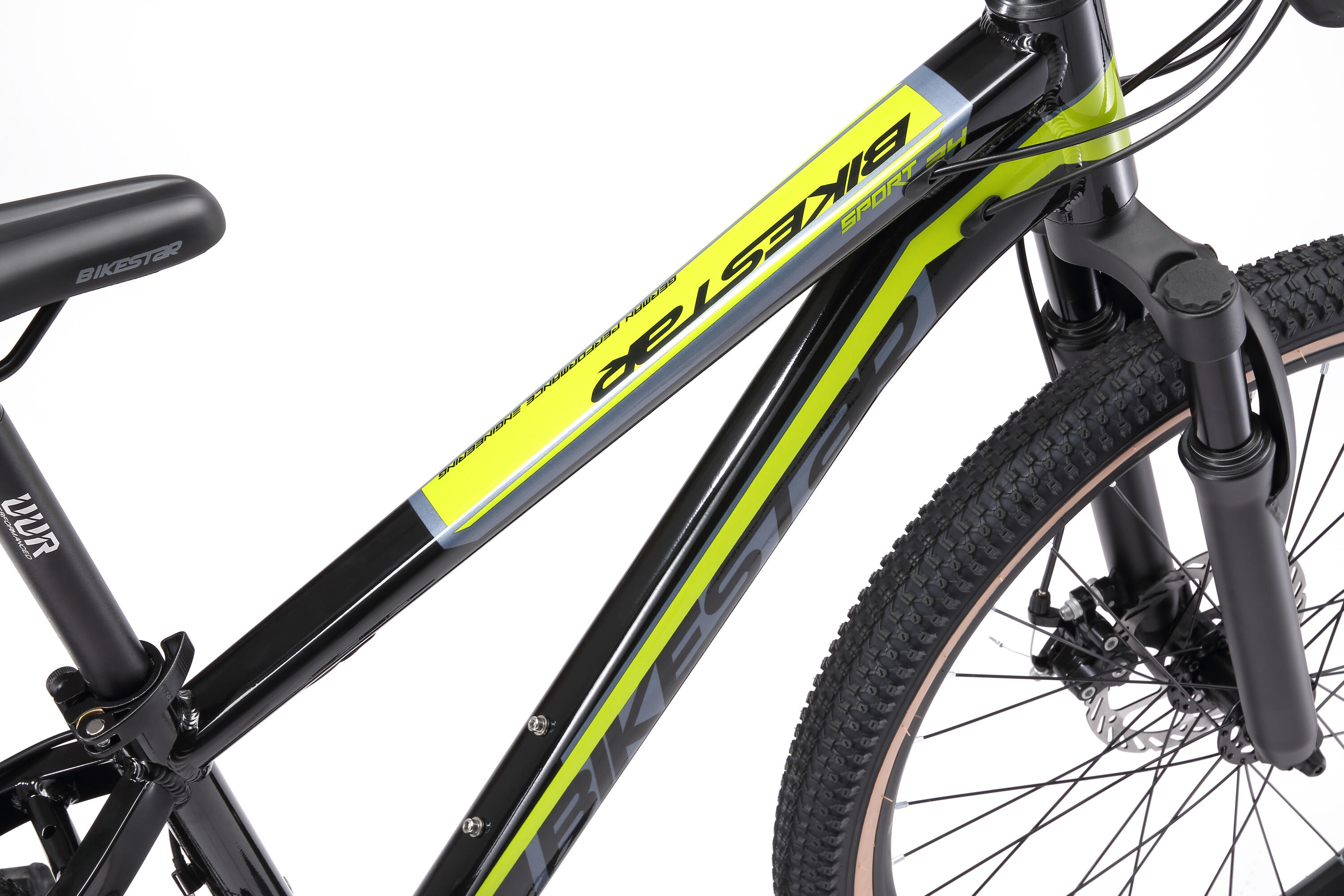 MTB 24" aluminium, kinderfiets 9 jaar, 21 versnellingen, schijfremmen 6/7