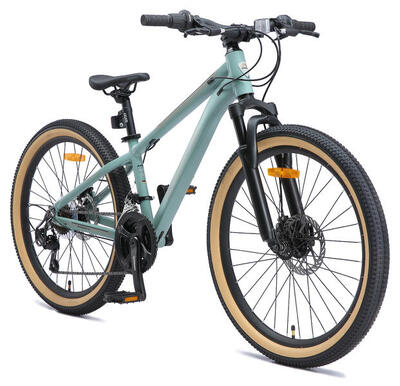 Mtb 24" aluminium, kinderfiets 9 jaar, 21 versnellingen, schijfremmen