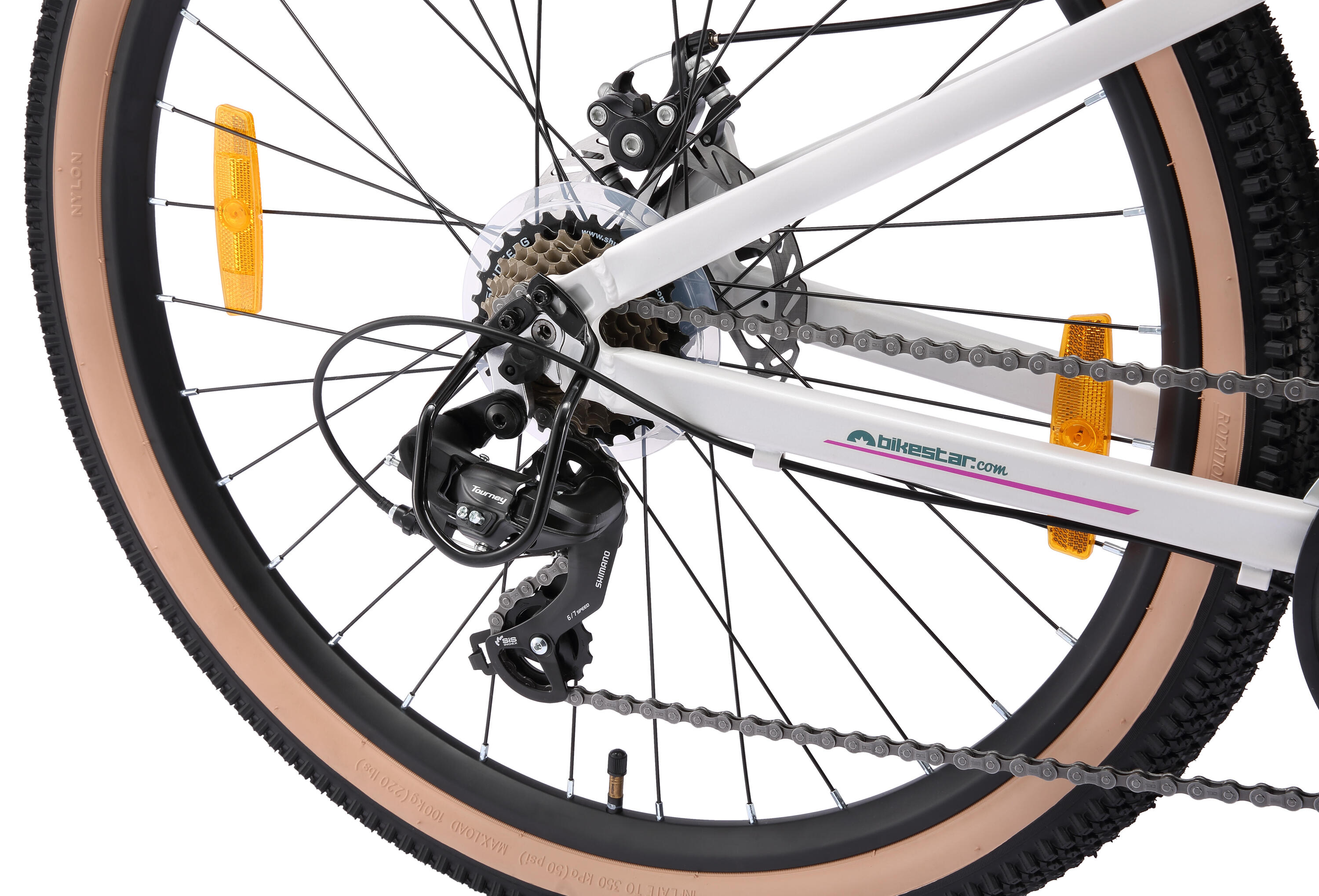 MTB fiets 26" aluminium, hardtail, 21 versnellingen, schijfremmen 5/7