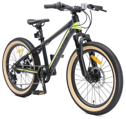 VTT 20" aluminium, vélo enfant 6 ans, semi-rigide, 21 vitesses, frein à disque